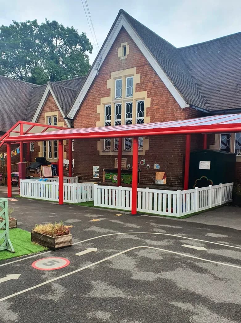 School Canopies at Bramley C of E Infant & Nursery School, Guildford, Surrey