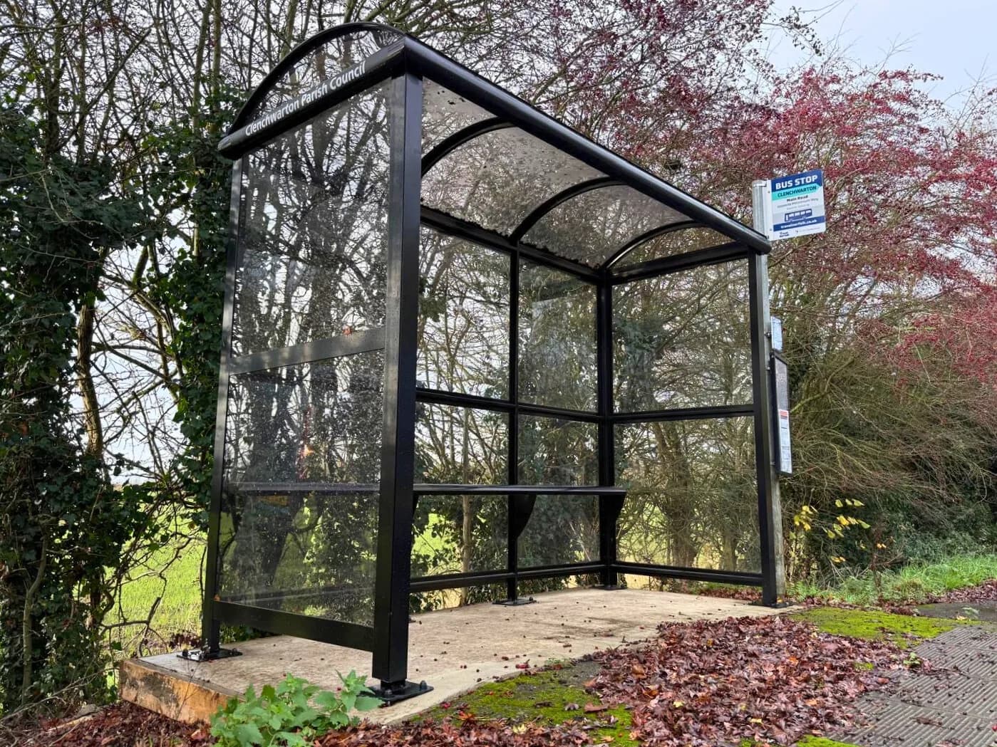 Clenchwarton Parish Council bus shelter, Norfolk